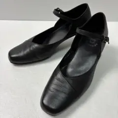 【美品✨】ヒミコ ブラック ストラップ パンプス メリージェーン スクエアトゥ