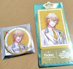 うたプリ ワンダーランド ジュエリー缶バッジ 購入特典チケット風カード 那月