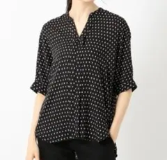 美品 25AW ICB BackSatinAmunzen キーネックブラウス - メルカリ