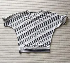 CECIL McBEE ストライプ 半袖トップス