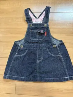 MIKIHOUSE デニムサロペットワンピース 80～90cm