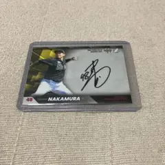 BBM 2021 千葉ロッテマリーンズ 直筆サインカード 中村稔弥