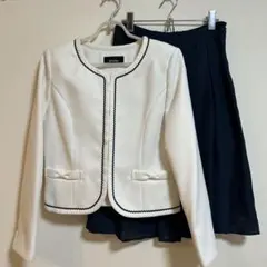 【美品】セレモニースーツ セットアップ ツイード M ジャケット 入学式