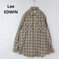90s Lee WORK CLOTHES ネルシャツ L 日本製 エドウィンのサムネイル
