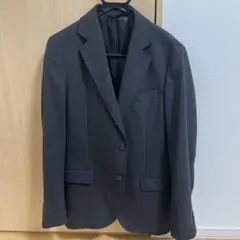 グレー テーラードジャケット ウール混合