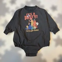 オーシャンアンドグラウンド プリントボディシャツ ロンパース・カバーオー80cm