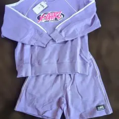 x-girl stages☆セットアップ/トレーナー＆パンツ 140 パープル系