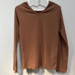 FREAK'S STORE 前後ブラウン長袖カットソー