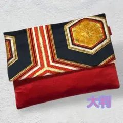 18- 御朱印帳ケース 神社仏閣 和柄 マルチケース ポーチ 御朱印帳袋 和