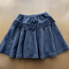 【familiar】ダークグレー フレアスカー120ウエストアジャスター付き