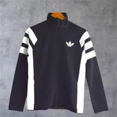 adidas トラックジャケット 3ライン ジャージ ブラック S