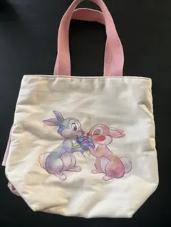新品 ミスバニー サンパー トートバッグ イースター パステルカラーのとんすけ＆ミス・バニー！東京ディズニー
