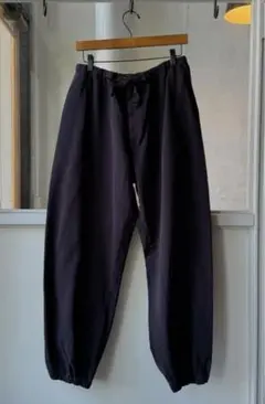 COMOLI 24AW 製品染 ドローストリングパンツ ネイビー サイズ1