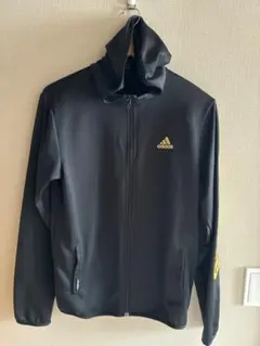 adidas ジャージ上下セット ブラック ゴールド