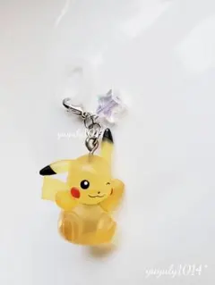 ♡ポケモンピカチュウ アンブレラマーカーめじるしチャーム レア クリア