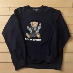 USA製　POLO SPORT ポロベア　トレーナー L ネイビー