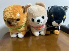 豆しば三兄弟　ぬいぐるみ　三体セット