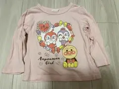 アンパンマン 長袖Tシャツ ピンク　90cm