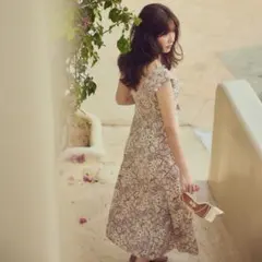 Herlipto Lace Trimmed Floral Dress