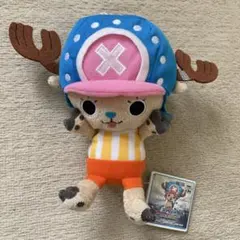 ワンピース チョッパー ぬいぐるみ タグ付き 美品 ONE PIECE19センチ