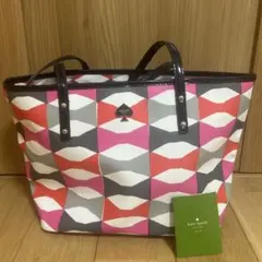 kate spade トートバッグ 編み込み A4収納可能 レディース ピンク 