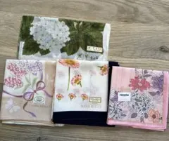 花柄ハンカチ　3枚
