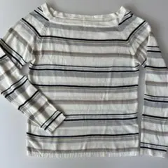 マジェスティックレゴン　長袖　トップス　薄手ニット　M