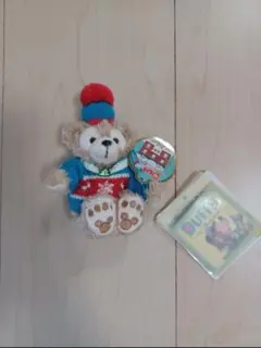 未使用品☆ダッフィー ぬいぐるみストラップ 東京ディズニーシー クリスマス　レアのサムネイル