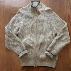 FIRST DOWN ジップアップセーター ジップニット