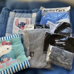 ビッグ・フリースブランケット　ネックウォーマー等5点＋おまけ1点