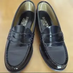 黒 ローファー 23cm ハルタ 靴 HARUTA 学生 シューズ 名品