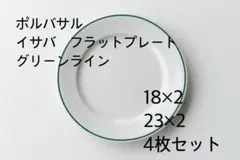 ポルバサル イサバフラットプレート グリーンライン　4枚組のサムネイル