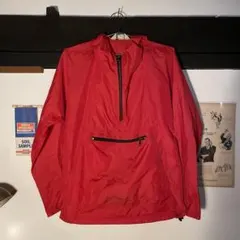 80s LLBEAN アノラックパーカー エルエルビーン　赤 アウトドア
