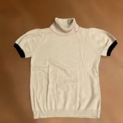 Te chichi タートルネック 半袖ニット