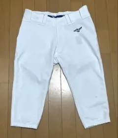ミズノガチパンツ　白　ショートフィット　サイズO