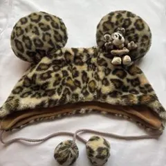 【ディズニー】ミニーちゃん ヒョウ柄 ファンキャップのサムネイル