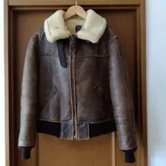 ムートン 短丈 ブラウン 38 AVIREX TYPE B-6 USA製