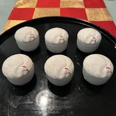 お正月 蓋付き小鉢 鶴 6点セット 組み替え可 同梱割引します