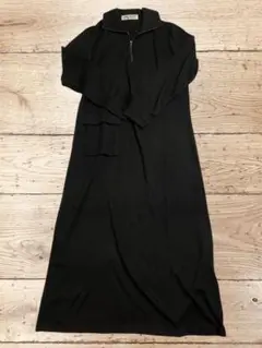Comme Ça Du Mode コムサデモード　ブラックロングワンピース F