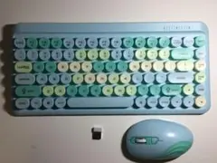 値下げしました！レトロ風ワイヤレスキーボードとマウスセット