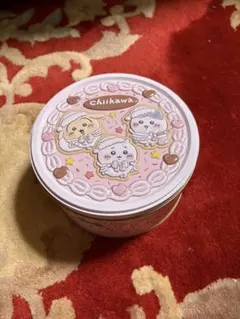新品未使用 ちいかわ ホールケーキ缶 クッキー缶 空き缶
