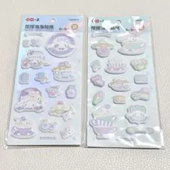 海外限定正規品 サンリオ もちもち マシュマロシール シナモロール 2枚セット
