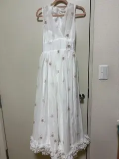 美品GUNNE SAXガニーサックス ヴィンテージ ロングドレス ワンピース花