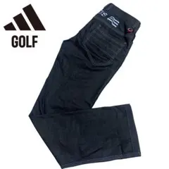 【良品】アディダス　ゴルフパンツ　ゴルフウェア　刺繍　ストレッチ　テーラーメイド