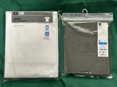新品M 3枚組！ユニクロ ドライクルーネックT ＆ GU スポーツインナーT