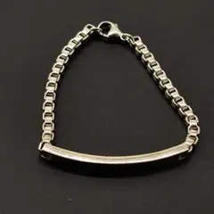 28313✨ティファニー ベネチアン リンクIDブレスレット プレート 