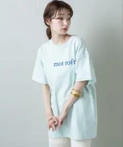 カスタネ　ロゴTシャツ　ミントブルーのサムネイル