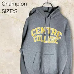 Champion カレッジ パーカー S アーチロゴ グレー
