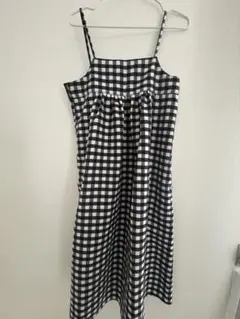 GU ノースリーブチェック柄ワンピース 130cm