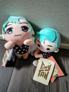 TinyTAN マスコット　RM2個セット　キーチェーンオマケ付き